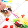50 Stück Bunte Bento Lebensmittel Gebäck Obst Picks Gabeln Lunchbox Zubehör Deko Werkzeug Zufällige Farbe