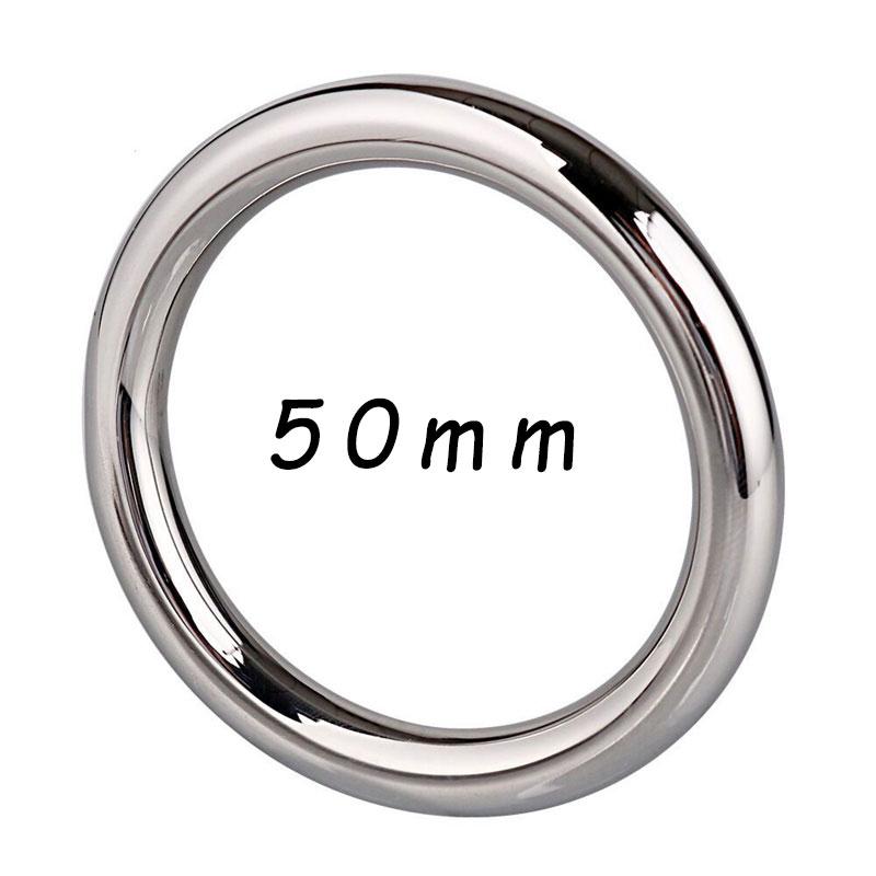 Adult Products Stainless Steel Metal Scrotum Stretcher Cock Ring Sex Toys for Men Delay Ejaculation Penis Bondage Lock