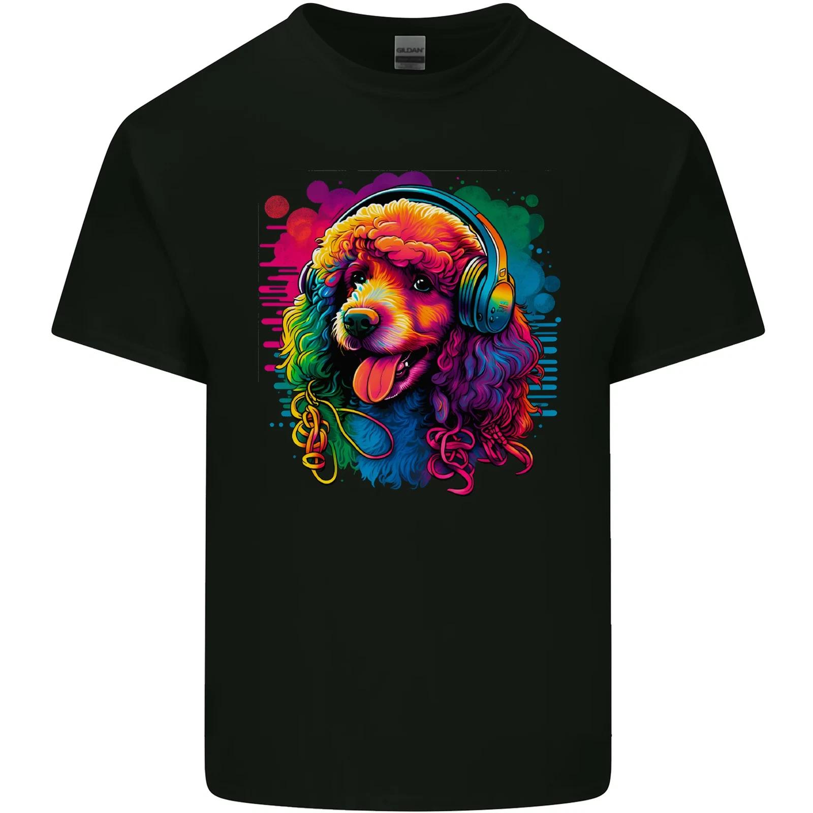 A Retro Poodle Dog Kids T-Shirt Childrens S