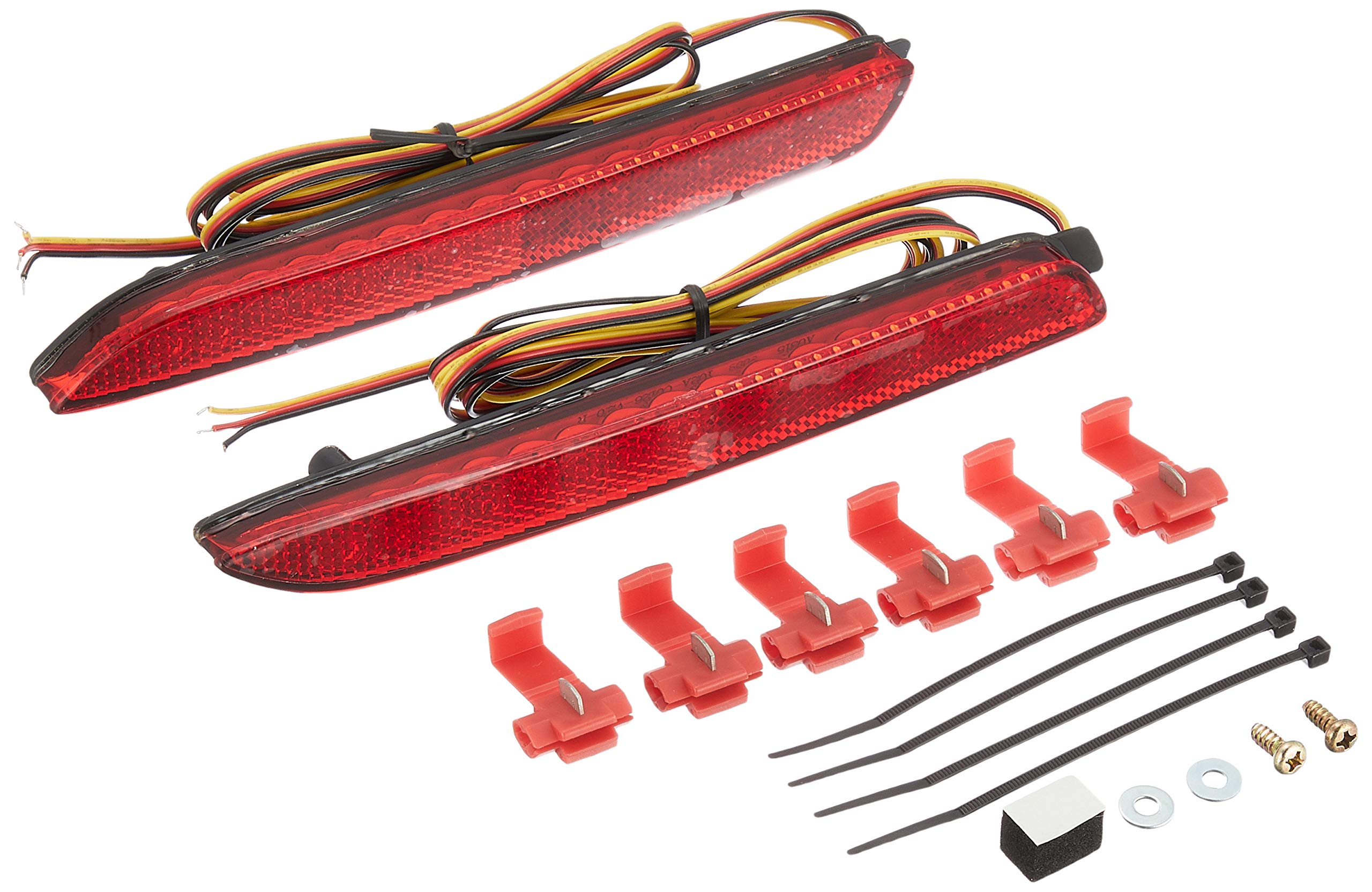 

VALENTI Jewel LED Rear Bumper Reflector Type 2 Red Universal (Toyota RBR-T2)
