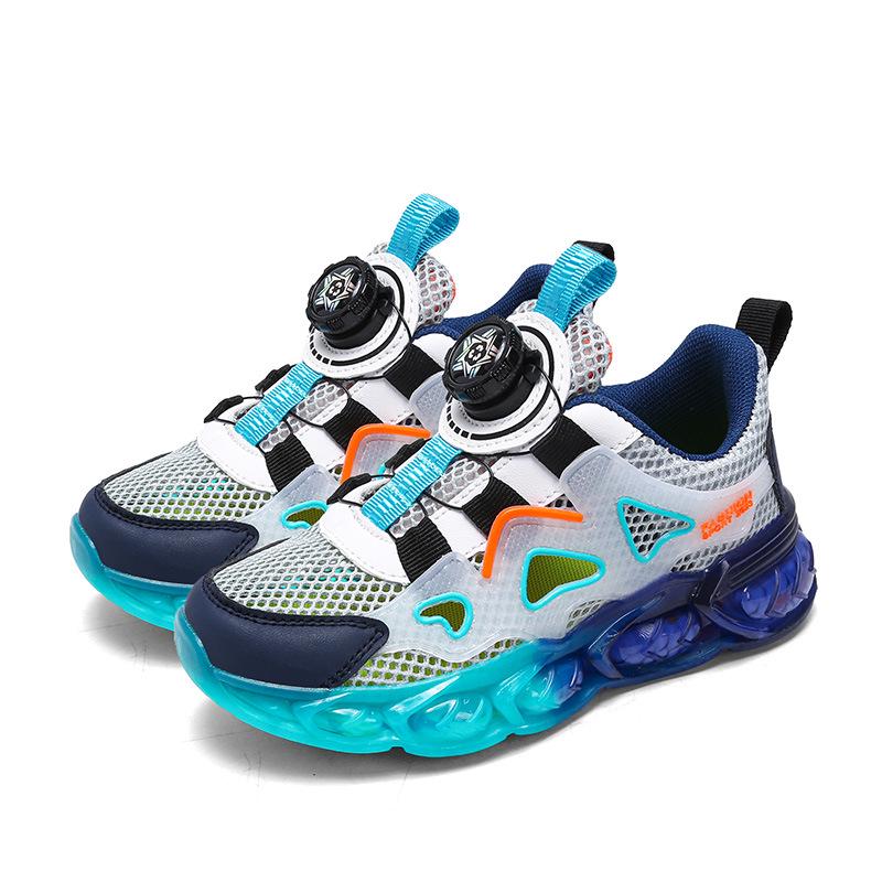 

Летняя детская спортивная обувь из сетки 2025 - Легкие кроссовки для бега для детей Breathable Sports Shoes серый