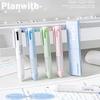 Planwith Mini Multifunction Pen INS 3-color Anti-roll Comfort Frosted Grip Gel Pens, No Smudging Impermeable Portable Stationery