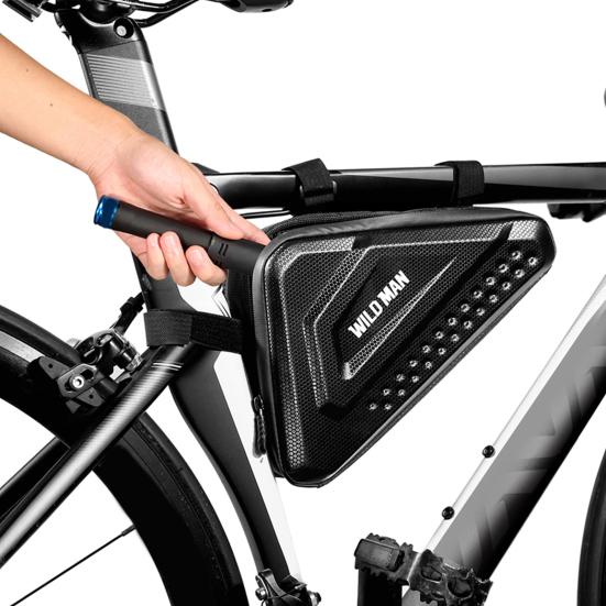 WILD MAN-ES19 Waterproof Hard Shell Front Tube Frame Bag for Road Bicycle