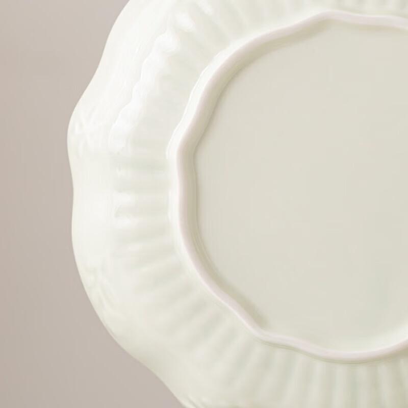 Susu Handmade Celadon Plum Blossom Dinner Plates (Set of 4)