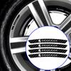4PCS Carbon Fiber Car Wheel Hub Stickers For Peugeot 308 406 508 3008 5008 1008 607 2008 107 4008 408 106 108 609 Auto AccessoryV