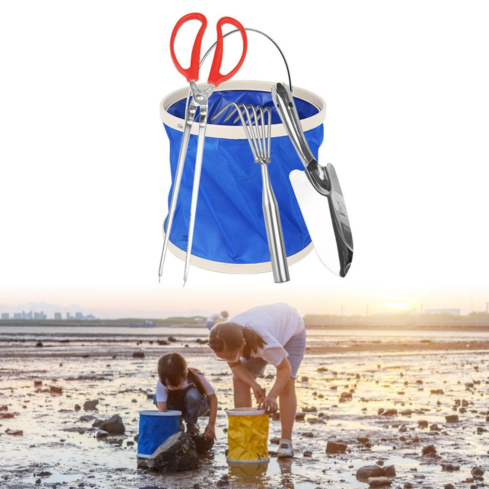 

4x Щипцы с граблями, лопатками, ведром, легкие, зажим для морепродуктов, мусор для угрей, рыб