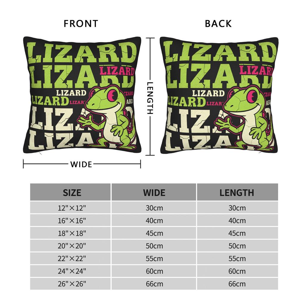 Lizard Meme Pillow Case Funny Pillow Cover Comfy Pillowcases For Couch Sofa Bedroom