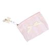 Cute Lace Bow Coin Purse Portable Cosmetic Storage Bag Women Wallet Key Makeup Lipstick Pouch Headphone Organizer Clutch Zipper Bags