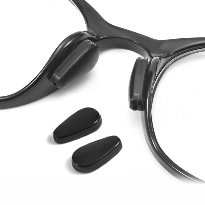 30 Pairs 1mm Clear Nose Cushions Anti Slip Silicone Pads Secure for Full Frame Glasses and Sunglasses