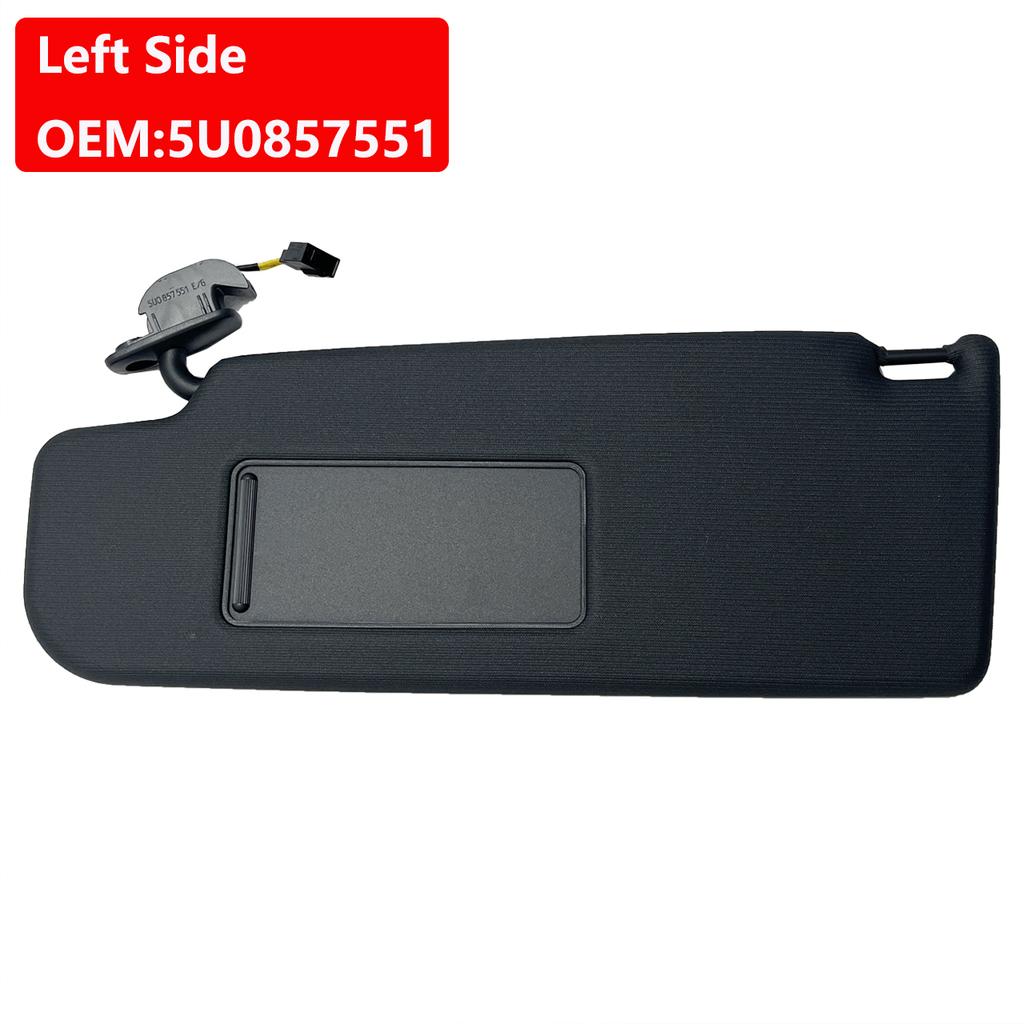 Neuer schwarzer Sonnenblende Vorne L oder R Seite Für VW Golf 4 Jetta MK4 Passat B5 Käfer Skoda 1998-2013 5U0857551 5U0857552 3B0857552