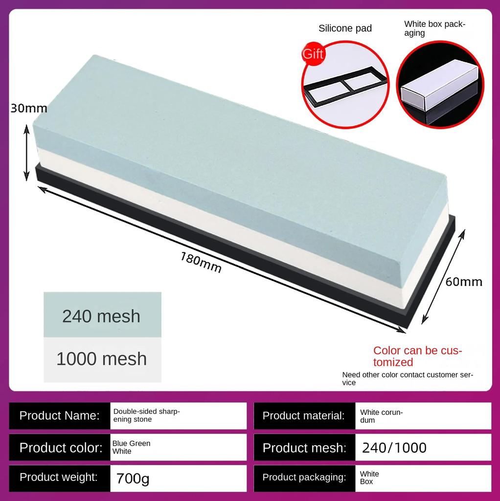 New Professional Set Kitchen Sharpening Stone Professional Whetstone Woodwork Grinding Stone White Alundum Polishing Tool