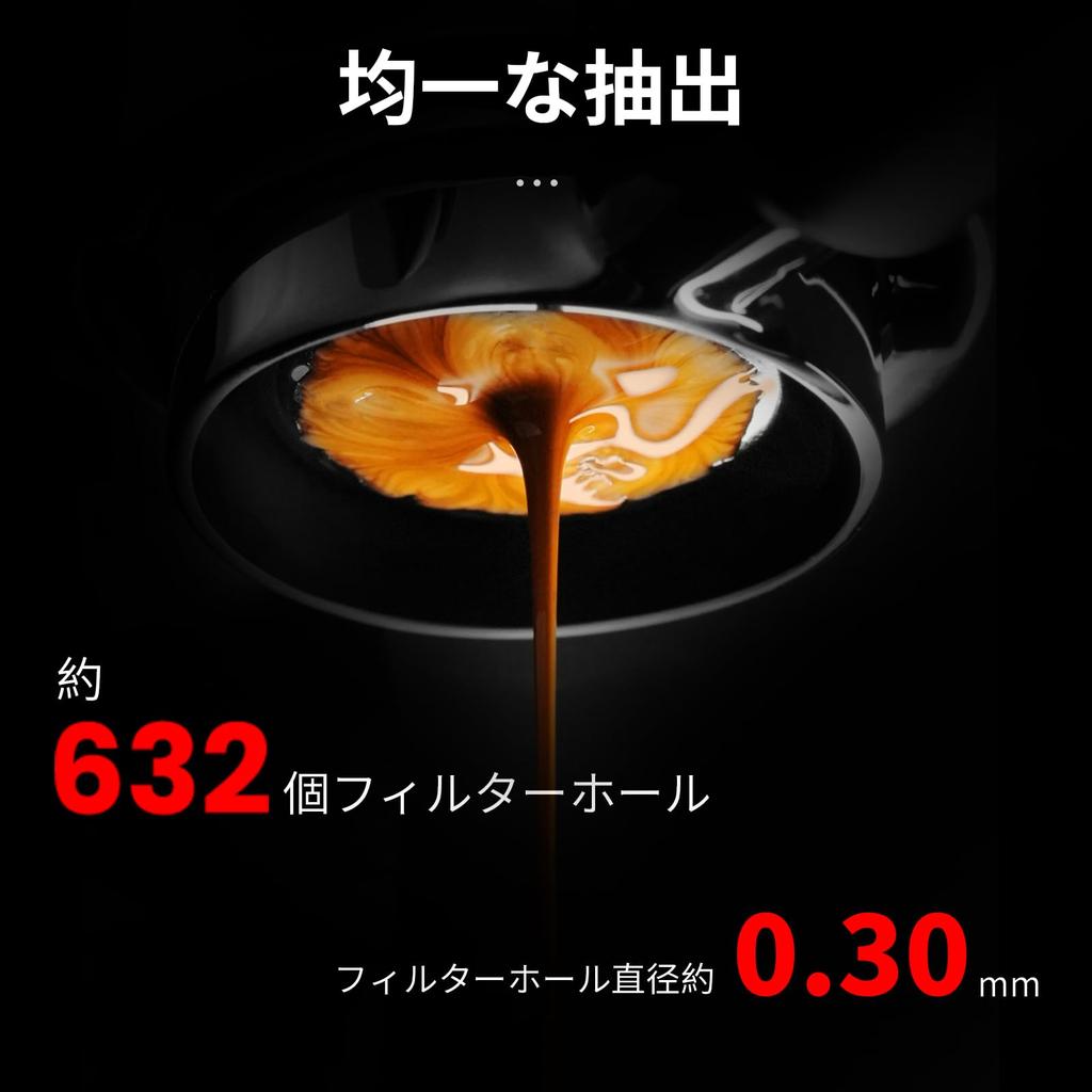 MHW-3BOMBER Gaggia Portafilter, 58mm Espresso Bottomless Portafilter with Two Ears, Full Metal Obsidian Series, BP7036G-OS, for Gaggia Coffee Machines