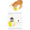 1 Pc Electric Sound Tumbler Balance Car Catnip Cat Toy Teasing Stick Yellow