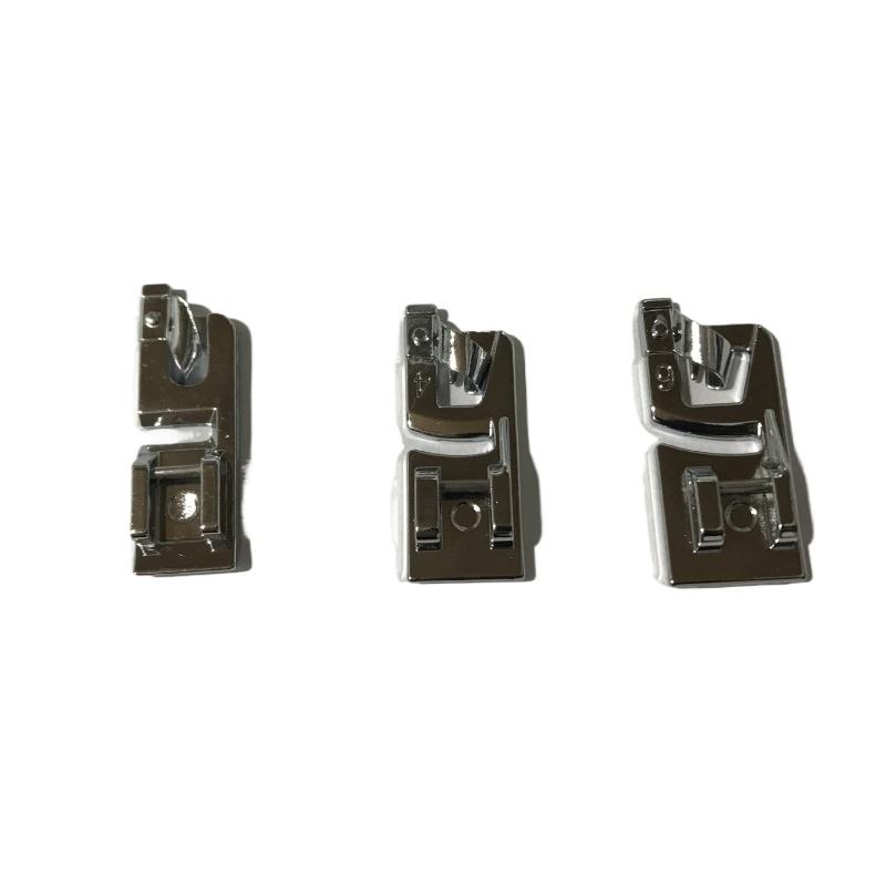 3pcs Sewing Hem Domestic Sewing Machine Foot Presser Rolled Hem Feet Set for Brother Singer Sewing Accessories