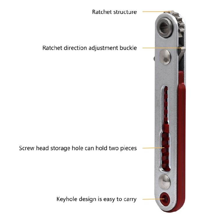 Ergonomic Mini Ratchet Wrench Comfortable Grip Screwdriver Durable for Easy Use