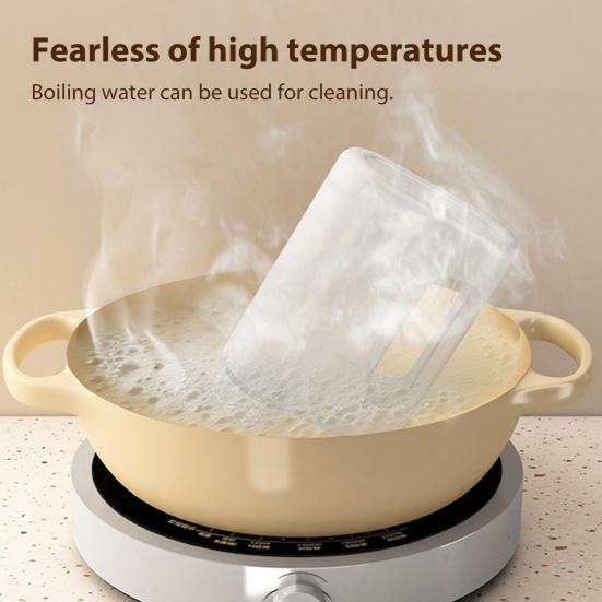 Beans Tank with Ergonomic Handles Transparent Visibility Portable Food Container Precise Ingredient Storage Jar