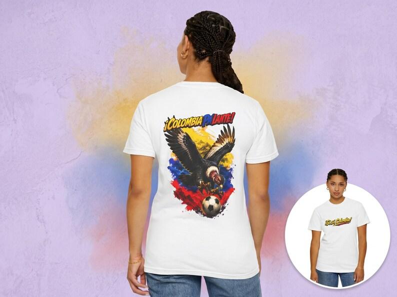 Colombia Soccer Game Day Tee 2026, Andean Condor Futbol Shirt, Heavyweight Comfort Colors Vintage Style S