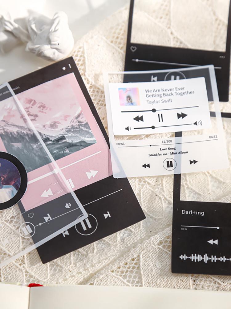 Retro Border Film Camera Stickers for DIY Collage & Journal Decoration