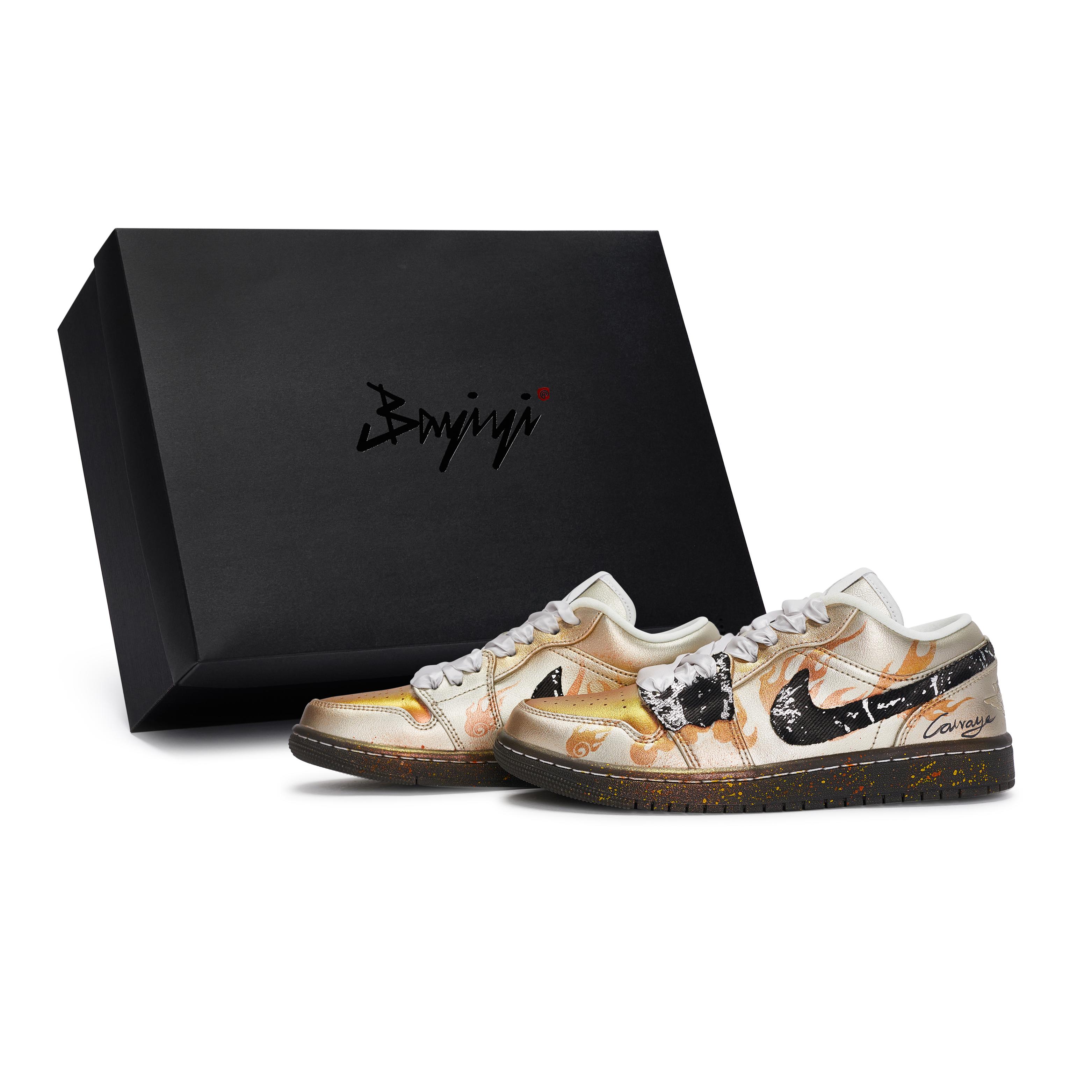 

Jordan Air Jordan 1 Vintage Basketball Shoes Women s Low Top Champagne Gold/Black HQ3529-099(Team80-S-BOX) 36