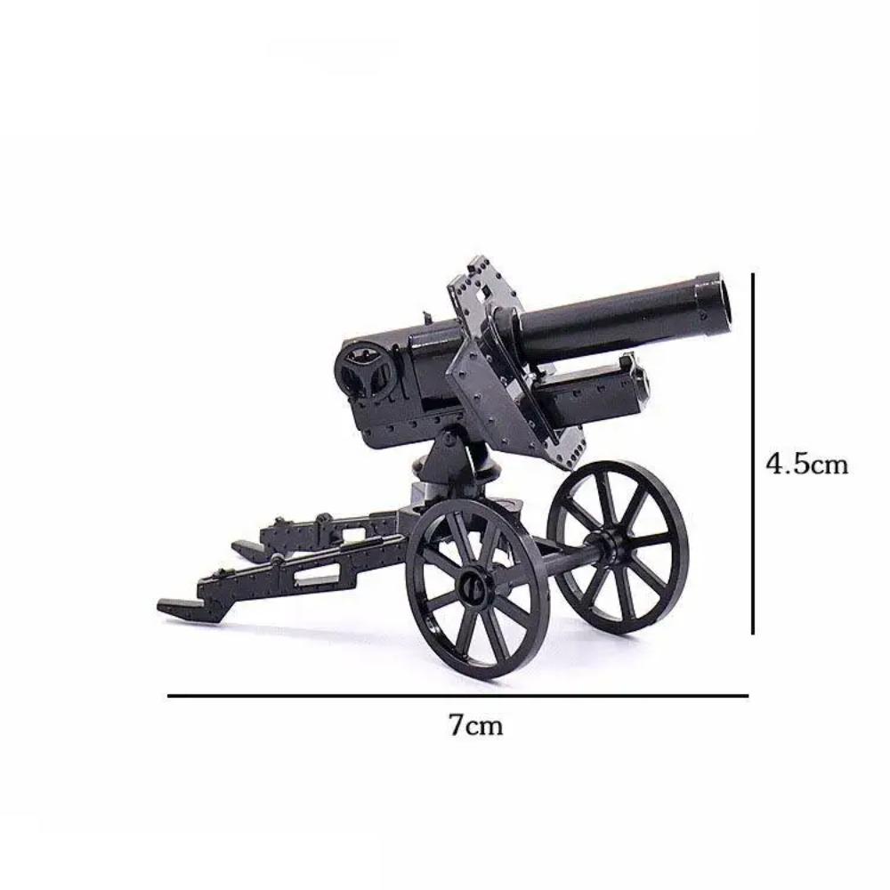 Vojenský MOC Stavebnice zbraní Těžký kulomet Gatling M19 NSV Figurky Dělostřelectvo Odminovací Pistole Kulka Hračka Dárek K013