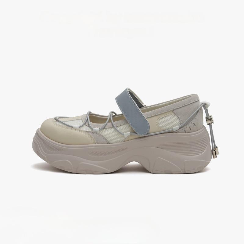 Horse Speed Doctrine Summer New Thick-soled Mary Jane Shoes Women's Small Height Increase Single Shoes Versatile Casual Shoes