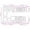 14 Piece Kitchen Cabinet Set Kalmar White Wood Based Panel