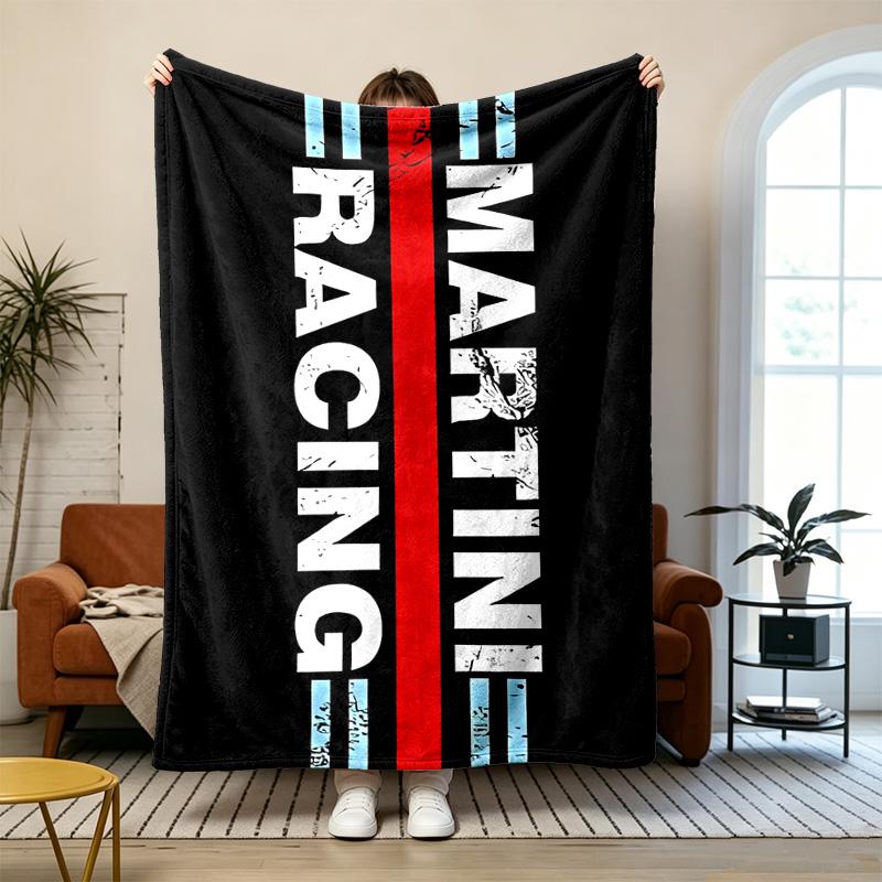 Martini Racing Team Soft and Comfortable Flannel Suitable for Sofas Living Rooms Outdoor Camping Travel and Also Makes a Great Anniversary Gif