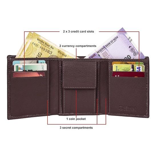 Travis Brown Leather Wallet for Men