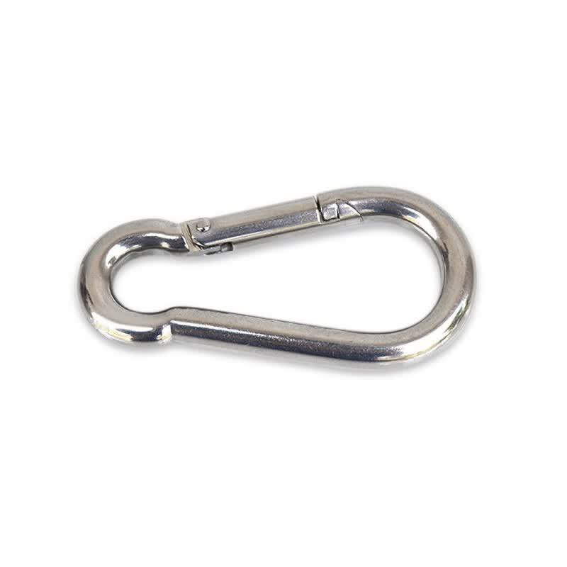 Luogang M8 304 Stainless Steel Spring Snap Hook with Nut