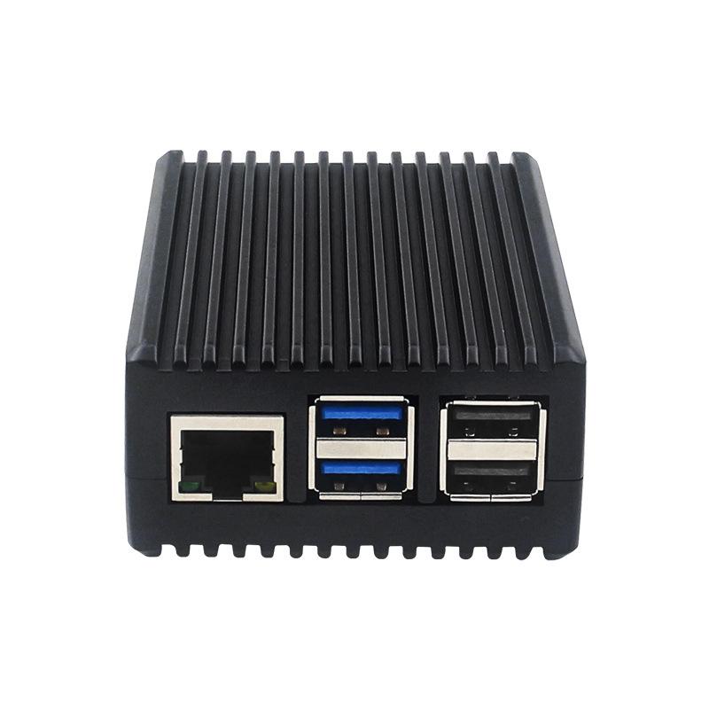 1 Set Easy To Install Aluminum Heatsink Case For Raspberry Pi 5 Aluminum Alloy Case Shell Box Diy Accessories