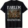 Hellfighters Shirt African American Black History Casual Short Sleeve T-Shirt Comfortable Fabric Street Style Trendy Top