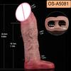 SXXY Real Veins Lifelike Closed Head Penis Sleeve For Men Dick Enlargement Silicone Reusable Condom Sex Products For Adult