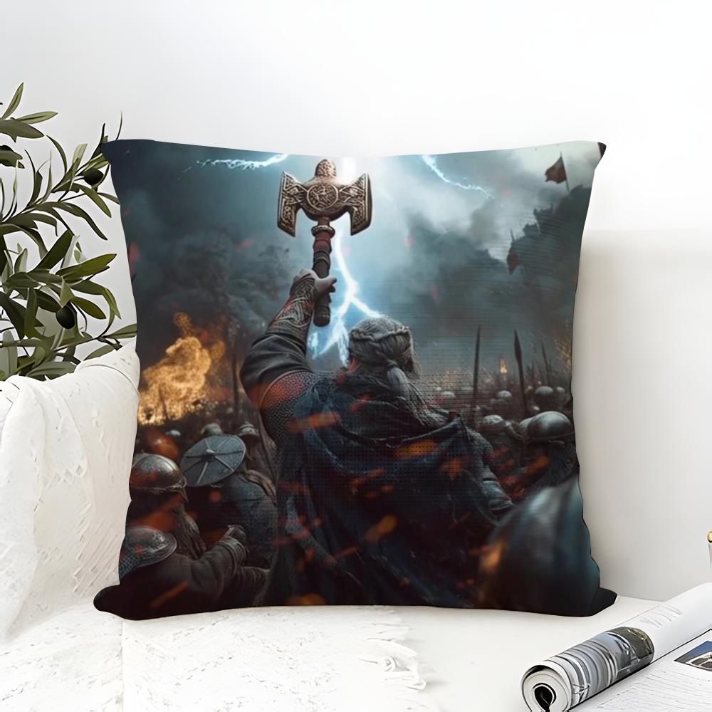 L-Legend Of The Dark Elf H-Halvarth The Nordic People Of Thunder Linen Pillow Case Sofa Home Decor Cushion Cover Cushion Cove