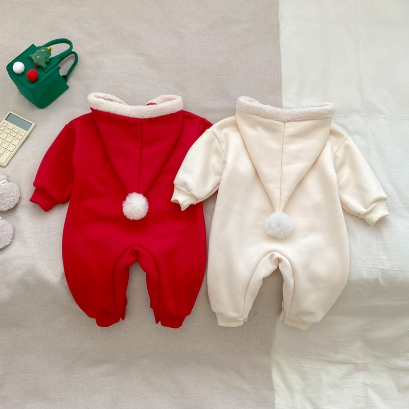 Salopete de Crăciun pentru bebeluși cu glugă, toamnă iarnă, hanorac pentru copii mici, haine pentru bebeluși, Anul Nou, costume pentru copii