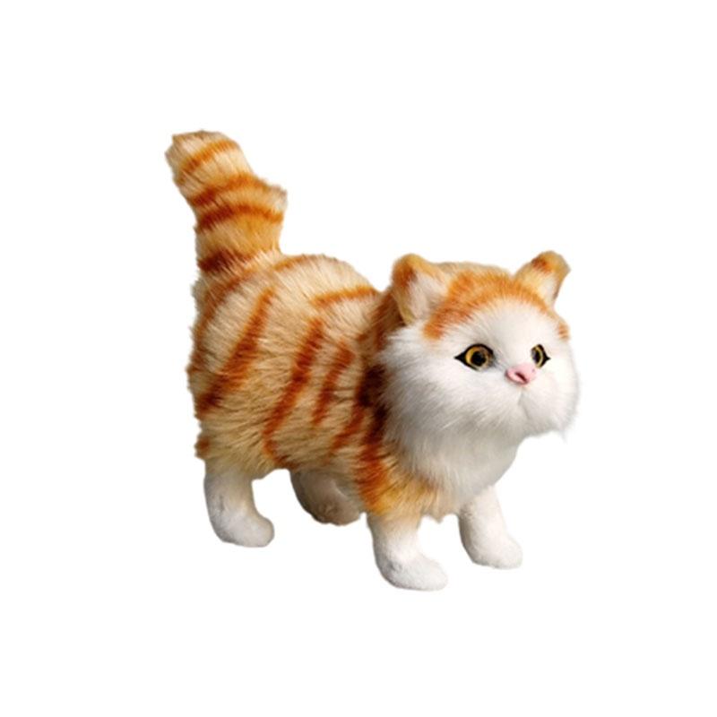 Realistic Plush Cat Toy Soft And Comfortable Decoration For Your Room Or Office 4.7 Inches