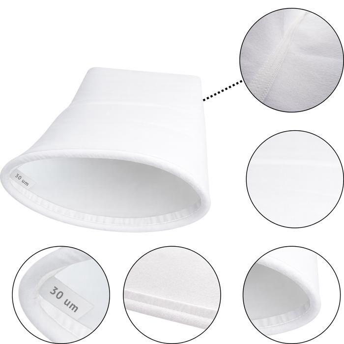 Pool Filter Bag [Lot 2] 30 Microns Compatible Desjoyaux F15 PF180 PFI180 PFI181 PF250 58x33cm Ring Ø21cm Phonillico®