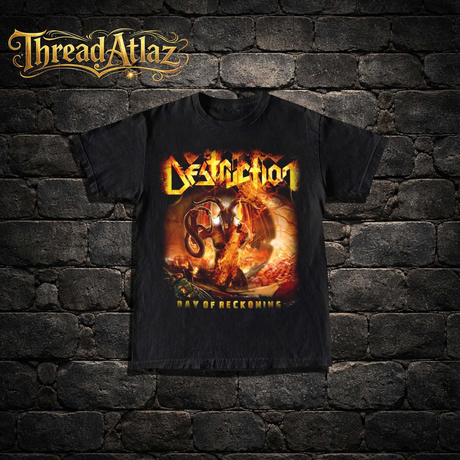 Destruction Band T-Shirt - Day Of Reckoning - Retro Thrash Metal Merch Shirt - Music Unisex T-Shirt 3XL