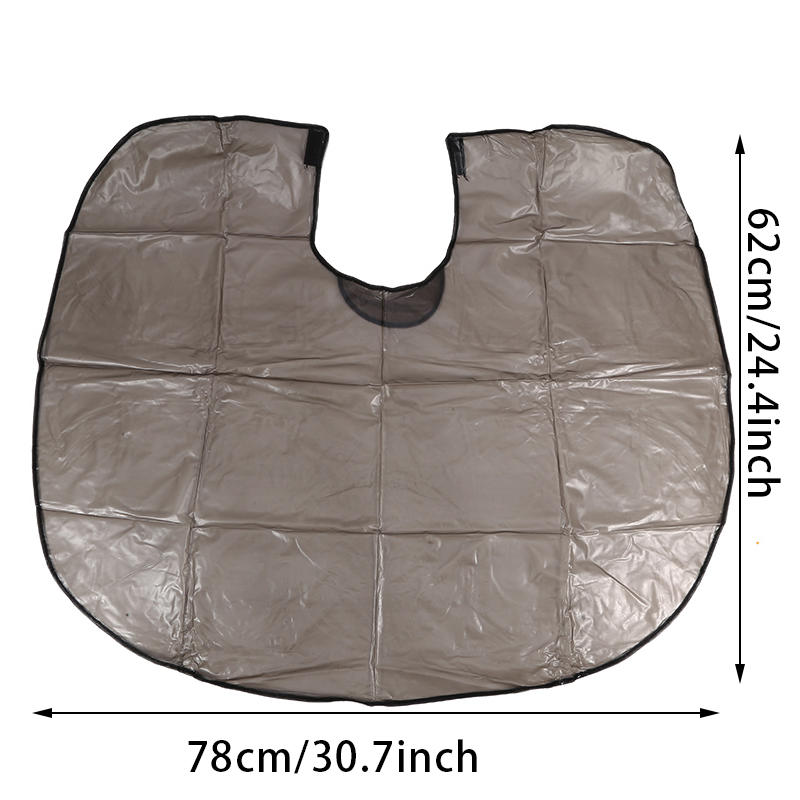 

Професійна водонепроникна накидка для фарбування волосся - Велика прозора накидка з текстурою для захисту від плям при фарбуванні, хімічній завивці, укладанні волосся - Салонне та домашнє використання сірий