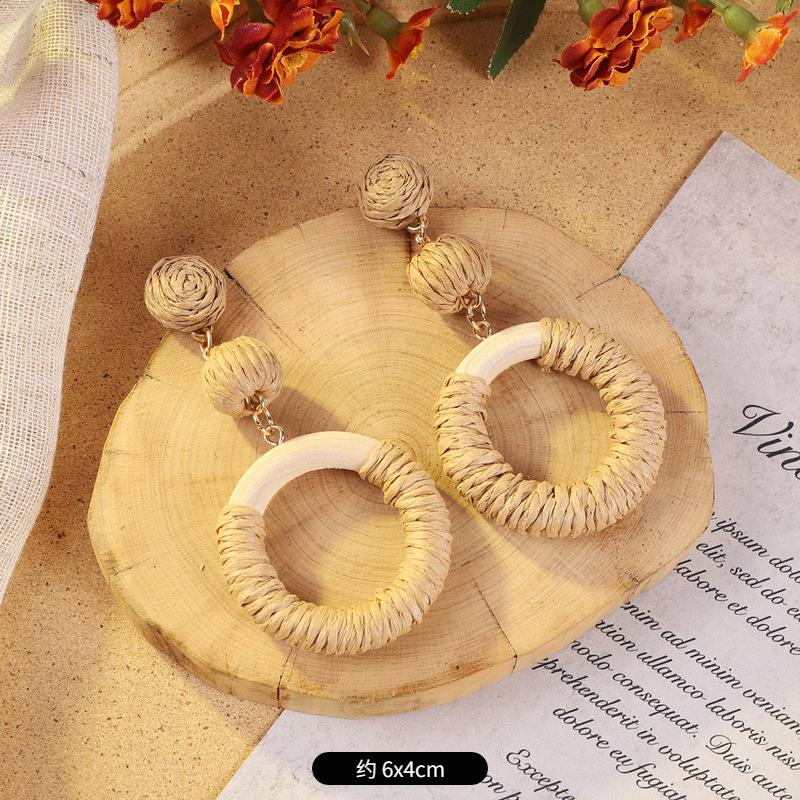 

Увеличенные серьги ручной работы в богемном стиле, женские серьги в этническом стиле.