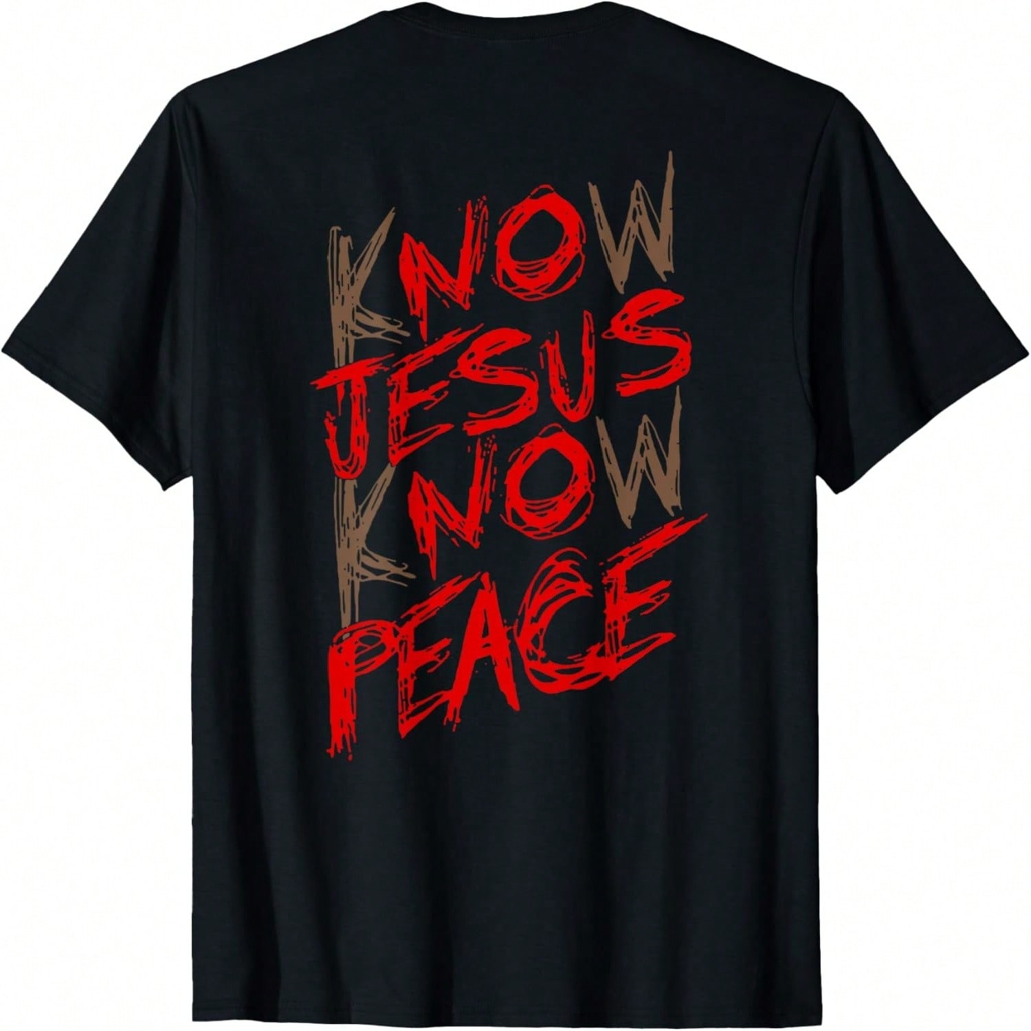 Know Jesus Know Peace (On Back) T-Shirt S разноцветный