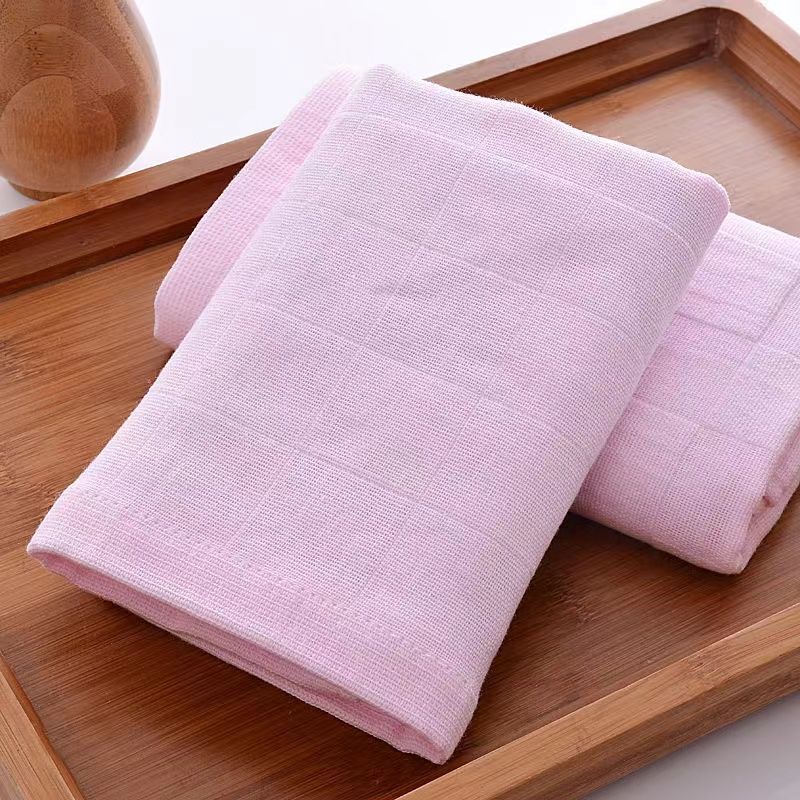 Cotton Gauze Towel for Household Use Adult Face Wash Double-layer Bath Towel Summer Thin, Soft
