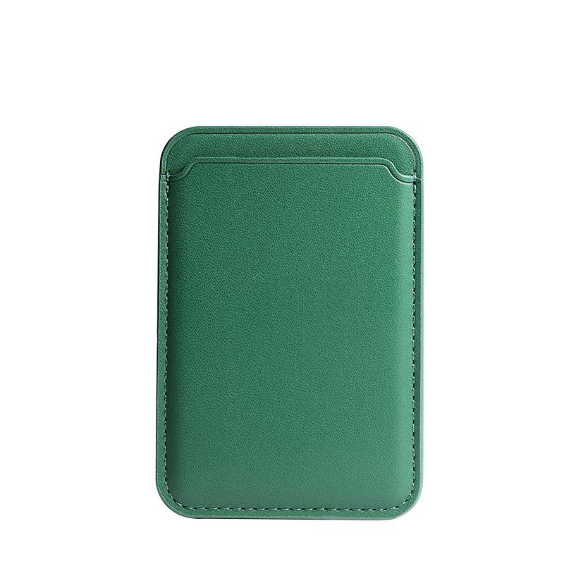 Compatible with Apple 15 MagSafe: Strong Magnetic Leather Card Holder for iPhone 12/13/14 Pro