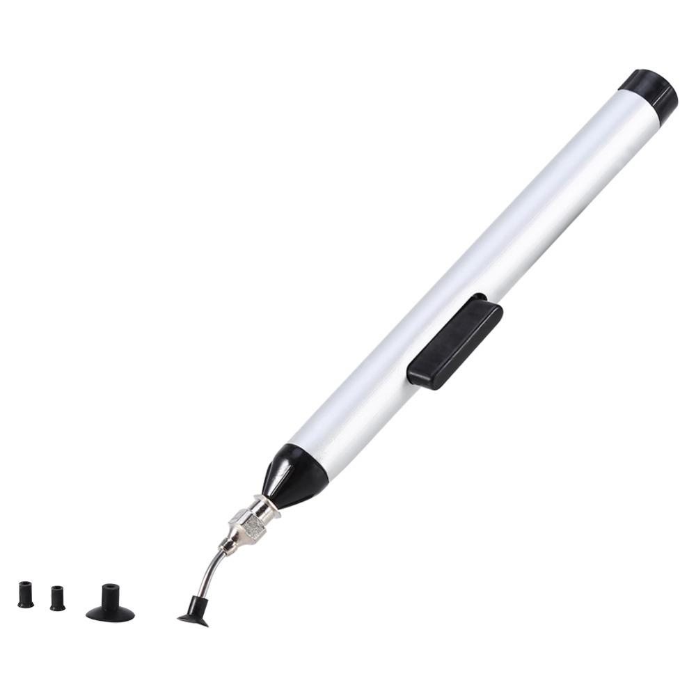 

FFQ939 IC SMD Vacuum Suction Pen 15cm Remover Sucker Pump IC SMD Tweezer Pick Up Tool Solder Desoldering with 3 Suction Header