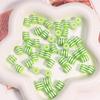 Rainbow Resin Striped Beads for DIY Bracelets & Phone Chains