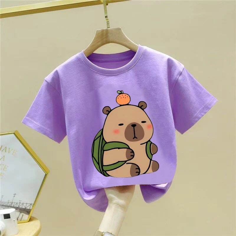 New Short Sleeve Cute Kids T-Shirt, Cartoon Printed Children's T-Shirt