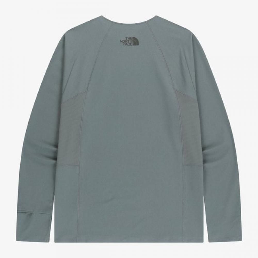 The North Face White Label Speed On lOng Sleeve Round Tee Gray Nt7tr53k