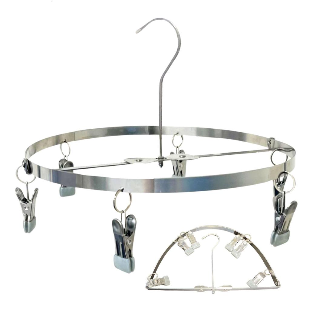 Oritani 2-Way Wader Hanger for Drying Waders, Fishing, and Boots, All Stainless Steel, Foldable, Made In Japan, Simple, Lightweight, and Easy To Wash