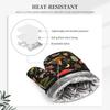 Mushroom Oven Mitts and Pot Holders 2pcs Set, Kitchen Oven Glove Heat Resistant Oven Mitts and Potholder with Non-Slip Silicone Surface for Cooking(1