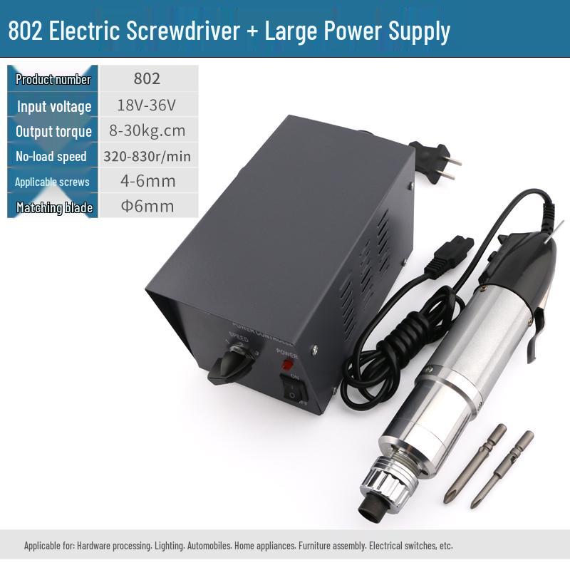 Electric Screwdriver Set 220V: Models 800, 801, 802 with Adjustable Speed and Torque