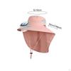 Children Outdoor Hat with Solar Fan Cooling Multifunctional Rechargeable for Sport Golf Hiking